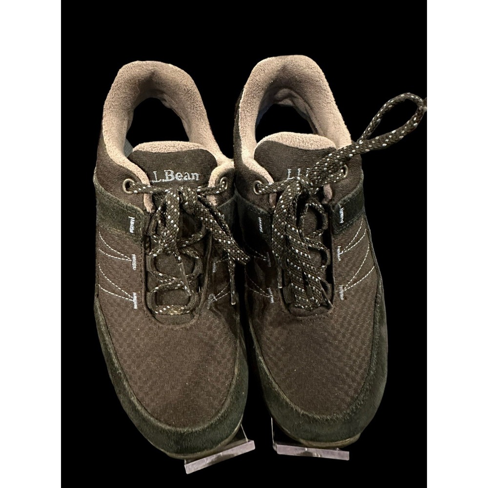 L.L. Bean  Women's Size 8 Hiking Shoes Mesh Suede Grey and Blue EUC